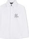 Kids Shirt Long Sleeve White