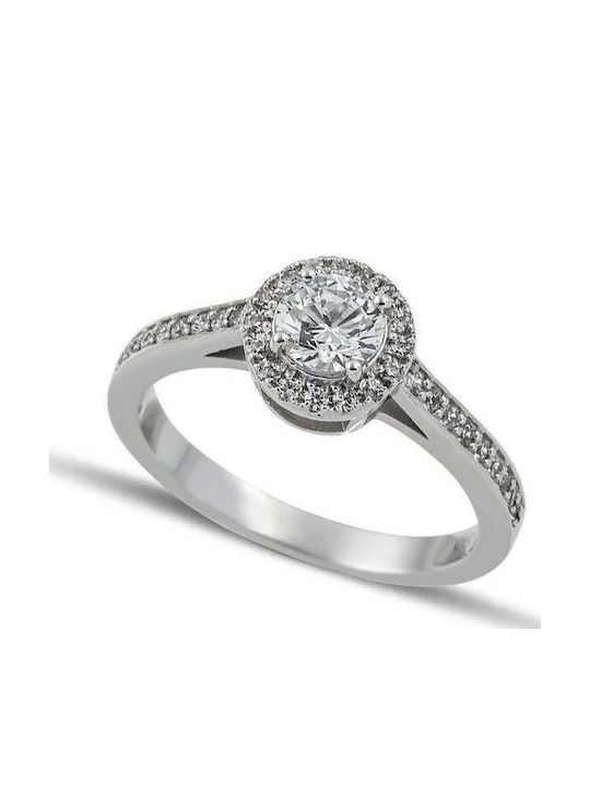 Themelidis Jewels Μονόπετρο από Λευκόχρυσο 14K Themelidis Jewels Μονόπετρο από Λευκόχρυσο 14K