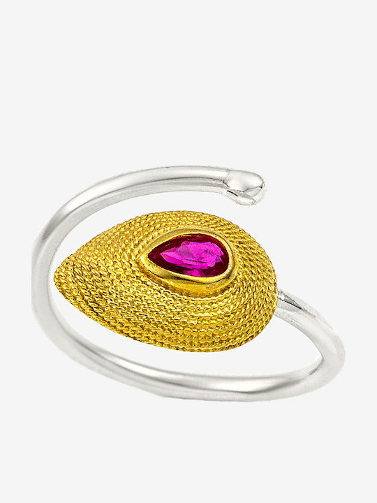 Damen Ring mit Zirkonia aus Silber