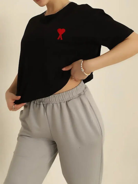 Γυναικείο Oversized T-shirt Μαύρο
