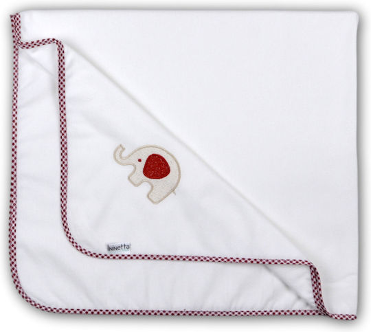 Ninetta Bebe Flanell-Kuscheldecke Rot 80x90cm.