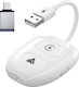 Wireless Adapter Tht-020-9-1 Apple Carplay Android Auto Usb-type-c Dongle 5g Wifi Bluetooth Automatic Connection White