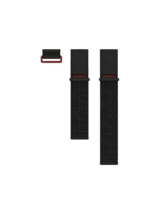 Garmin Λουράκι Υφασμάτινο Μαύρο (Garmin Quick Release 24mm)