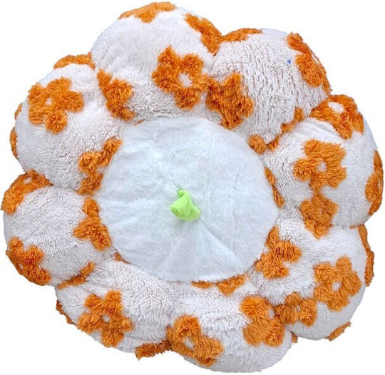 Gartenstuhlkissen Weiß/Orange 45x45cm