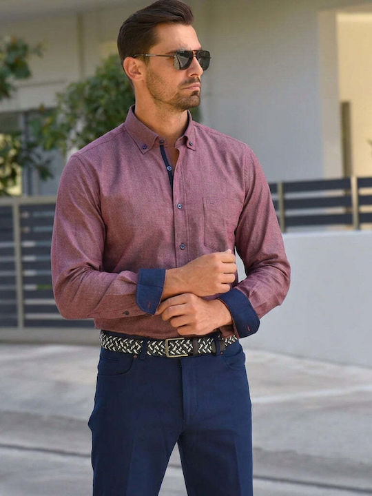 Long-sleeved Shirt Burgundy