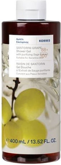 Korres Ενυδατικό Shower Gel με Άρωμα Santorini Grape 400ml