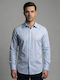 Long-sleeved Cotton Shirt Sky Blue