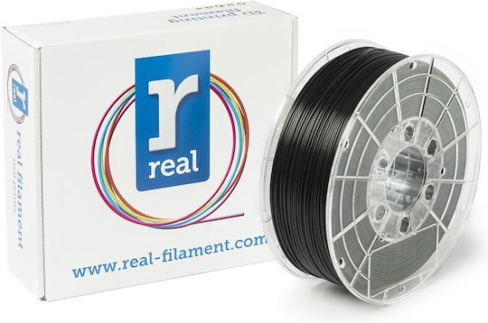 Real Filament PLA 3D Printer Filament 1.75mm Μαύρο 3kg 1τμχ (Spool)