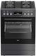 Beko Κουζίνα 72lt με Εστίες Υγραερίου Π60εκ. Γκρι