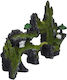 Decorațiune Acvariu Piatră Gri Verde Alb 17 X 23.5 X 8.5 Cm
