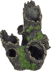 Aquariendekoration Baumstamm Schwarz Grün 16,5 X 15,5 X 11 Cm