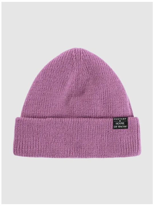Beanie Γυναικείος Σκούφος Πλεκτός σε Ροζ χρώμα
