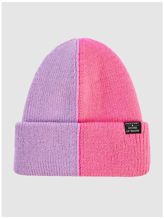 Beanie Γυναικείος Σκούφος Πλεκτός σε Μωβ χρώμα