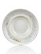 By Bone Wave Plate Soup made of Porcelain with Diameter 27cm 6pcs