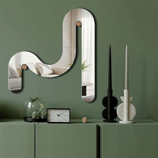 Wallity 587MRX1106 Καθρέπτης Ασύμμετρος Γκρι 56x51cm Wallity 587MRX1106 Καθρέπτης Ασύμμετρος Γκρι 56x51cm