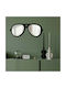 Wallity Wall Mirror with Black Plastic Frame 28x70cm 1pcs