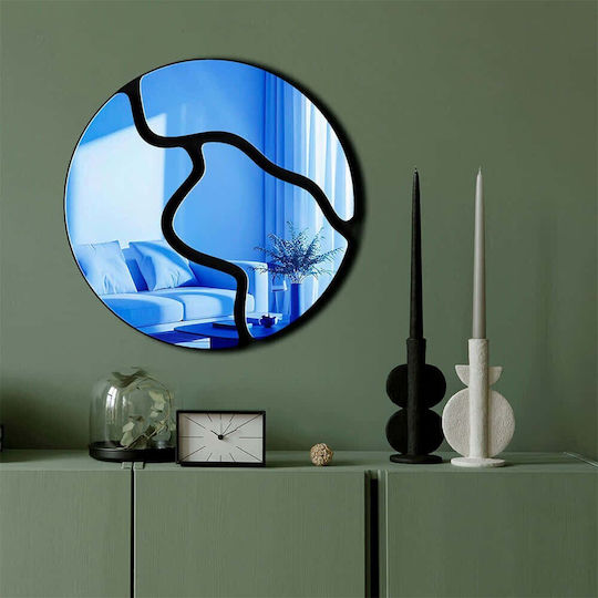Wallity 587MRX1167 Καθρέπτης Μπλε Διαμέτρου 48cm Wallity 587MRX1167 Καθρέπτης Μπλε Διαμέτρου 48cm