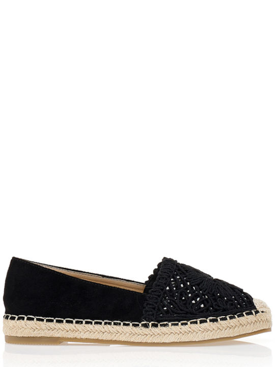 Tsoukalas Geflochtene Damen Espadrilles in Schw...
