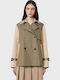 Women's Olive Trench Coat
