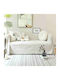 SpitiBazaar Throws Set 3 Pcs Chenille Ecru