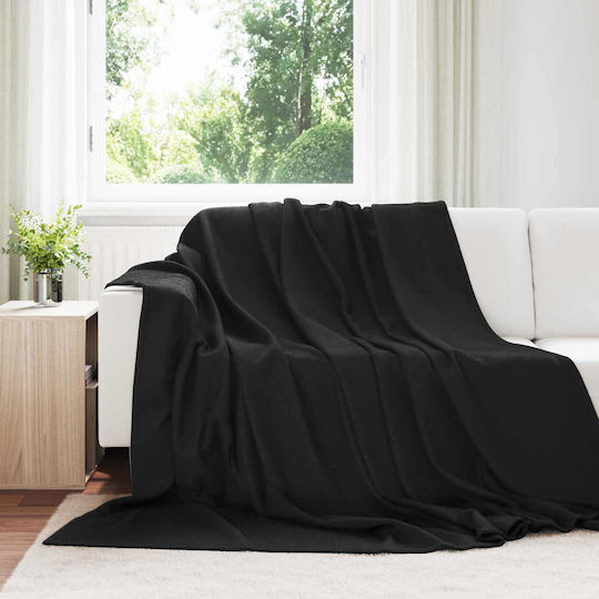 vidaXL Πολυθρόνας Π240xΜ220cm Μαύρο