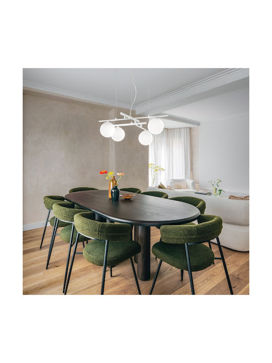 Ideal Lux Sp4 Κρεμαστό Φωτιστικό Λευκό 62x62εκ.
