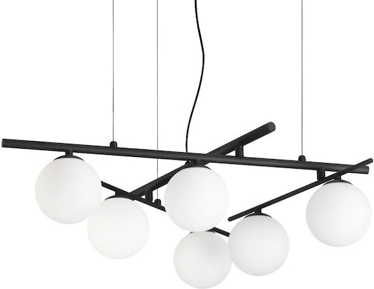 Ideal Lux Hängelampe Schwarz 80x80cm.