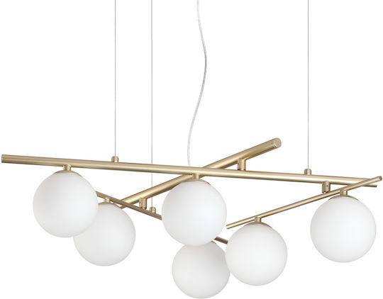 Ideal Lux Висящо Осветително Тяло Златист 80x80см.