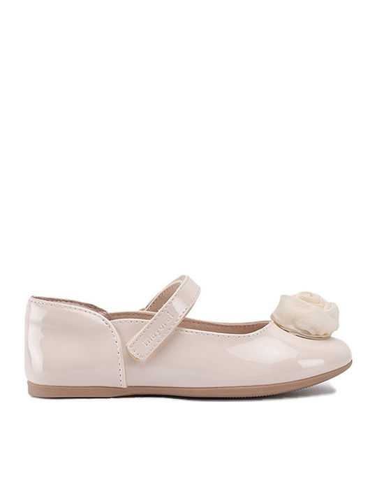 Mayoral Kids Leather Ballerinas with Hoop & Loo...
