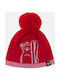 Kids Beanie Knitted Red