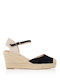 Platforme Dama Tip Espadrile Negre