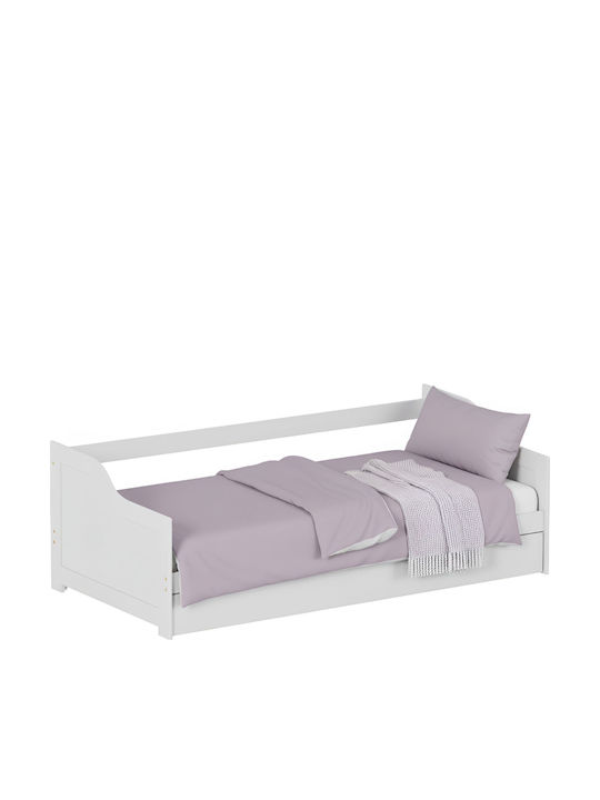 Single White Kids Bed