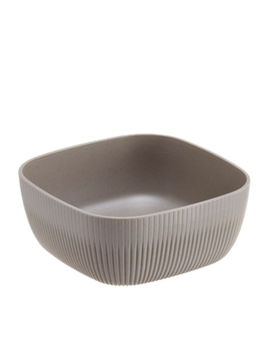 Leone Melamine Salad Bowl Gray 19.5cm