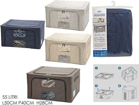 General Trade Plastik Aufbewahrungsbox mit Deckel 50x40x28cm