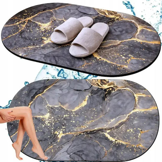 Verk Group Rutschfest Badematte Oval 60x40cm