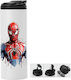 Sticlă Termos Cu Capac Dublu Spiderman 600ml Alb