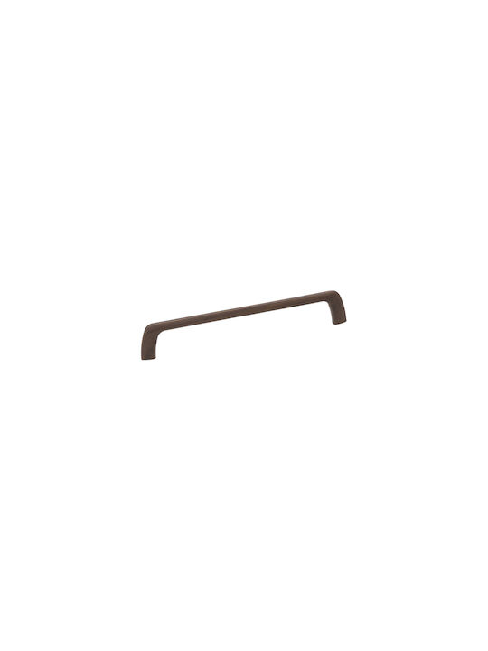 Roline Handgriff Möbelgriff aus Metallisch & Hölzernes Walnut mit Zentrenabstand 224mm ICP-14050-224mm 1Stück