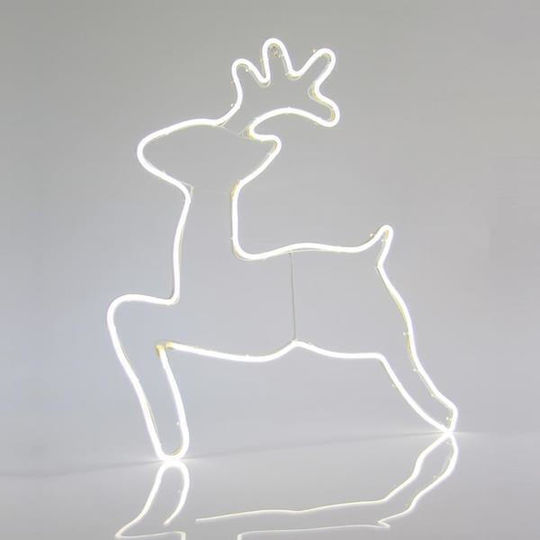 ESTHETI Rentier 3m Neon LED mit Lichtschlauch Monokanal Weiß 65x58cm Ip44 2 Stücke