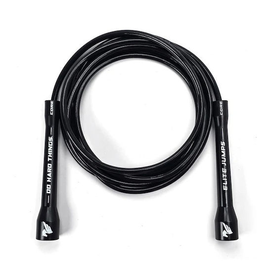 Jump Rope 6 Mm Pvc Cable Do Hard Things Elite Jumps Black
