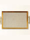 Aberto Design Rectangular Serving Tray in Beige Color 50x29x3.5cm 244KNG1534 1pcs
