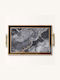Aberto Design Rectangular Serving Tray in Gray Color 50x29x3.5cm 244KNG1826 1pcs