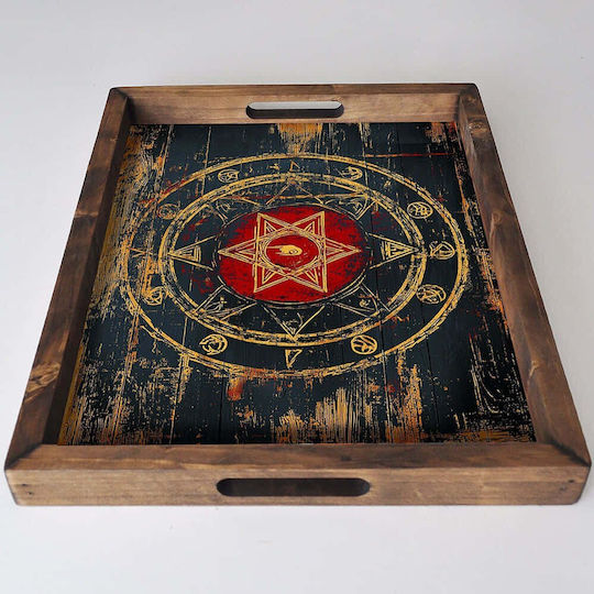 Aberto Design Ξύλινος Δίσκος Σερβιρίσματος 48x38x4cm