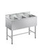 Vevor Drop-In Кухненска Мивка Inox Дължина 25.4xШирина 35.6cm Сребриста