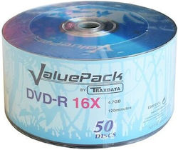 Dvd-r 4.7gb 16x Set 25 Pcs Traxdata