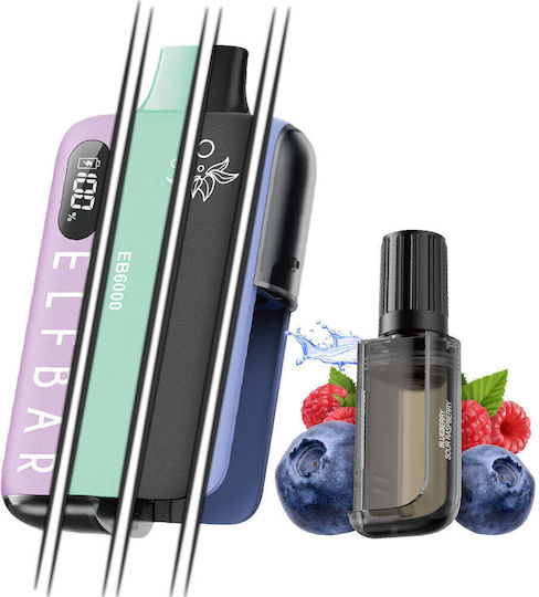 Elf Bar Έτοιμο Υγρό Αναπλήρωσης Blueberry Sour Raspberry 20mg 10ml