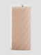 Crăciun Lumânare Roz Baterie 16x7cm. 2buc