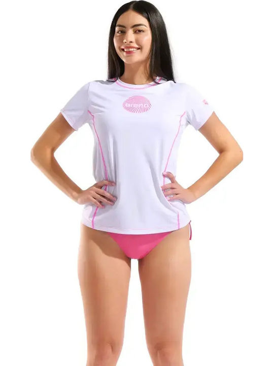 Arena Women's Short Sleeve Sun Protection Shirt White
