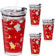 Relaxdays Cănițe pentru copii din Plastic 4buc 300ml
