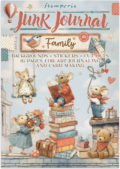 Junk Journal Stickers Cut-outs Backgrounds Family