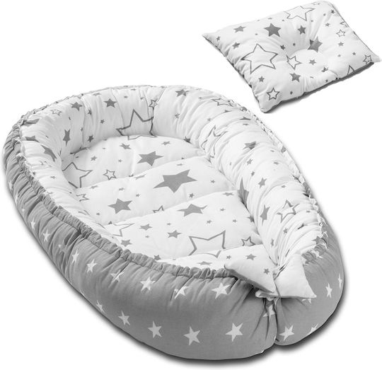 Kidizi Pernă pentru bebeluși în formă de cuib Galaxy Grey 25x30buc